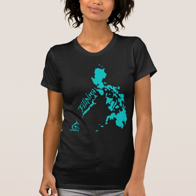 Filipina Philippine Islands Teal T-Shirt (Front)
