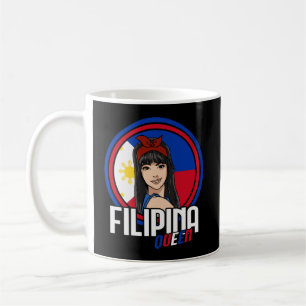 Filipina Queen Filipino Flag Philippines Pilipina Coffee Mug