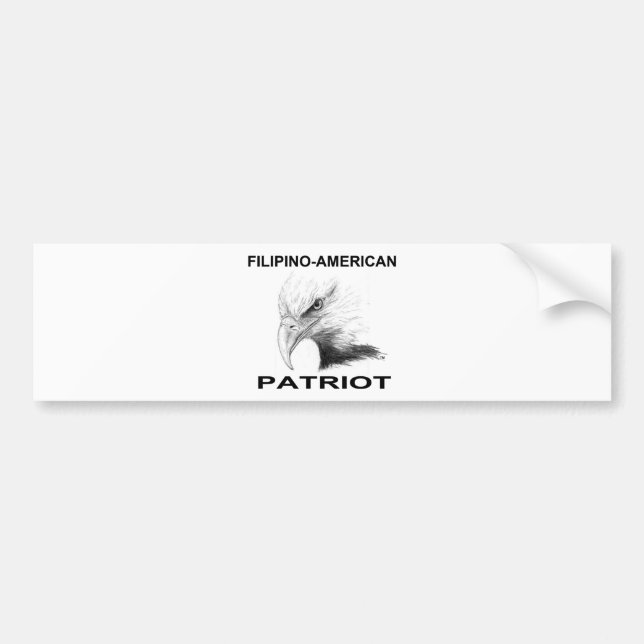 Filipino-American Bumper Sticker (Front)
