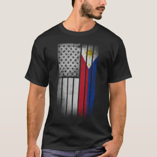 Filipino American Flag Filipino Flag T-Shirt
