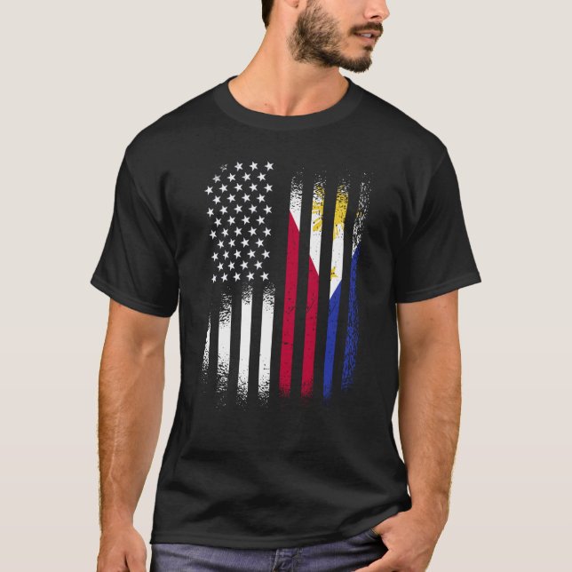 Filipino American Heritage Month Philippines Patri T-Shirt (Front)
