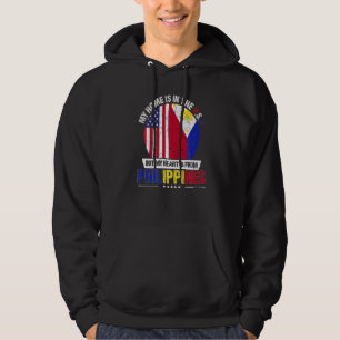Filipino American Patriot Heart Is From Philippine Hoodie
