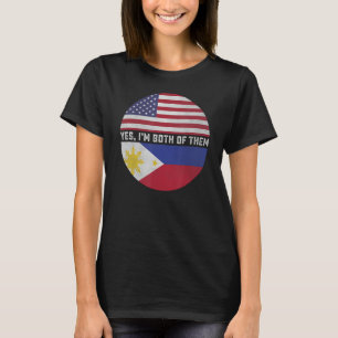 Filipino American Philippines Flags Women Men Fili T-Shirt