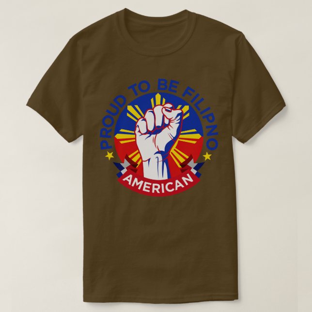 Filipino American Pride T-Shirt (Design Front)