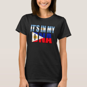 Filipino and Argentinian Mix DNA Flag Heritage T-Shirt
