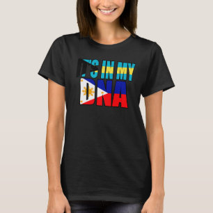 Filipino And Bahamian Mix DNA Flag Heritage T-Shirt