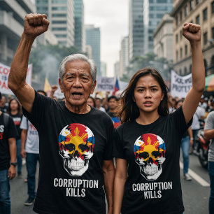 Filipino Anti Marcos Corruption Protest T-Shirt