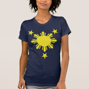 Filipino Basic Sun and Stars - Yellow T-Shirt