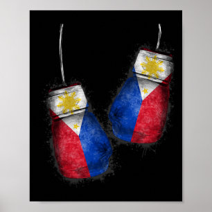 Filipino Boxers Shirt Fans Flag Gloves Philippinne Poster