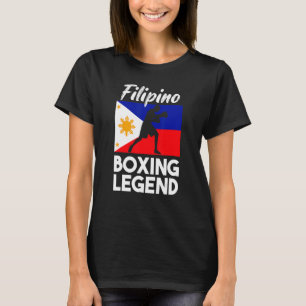Filipino Boxing Philippine Flag Boxing Pinoy T-Shirt