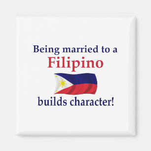 Filipino Builds Character Magnet