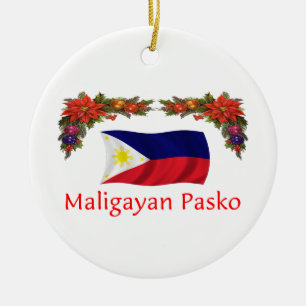 Filipino Christmas Ceramic Tree Decoration