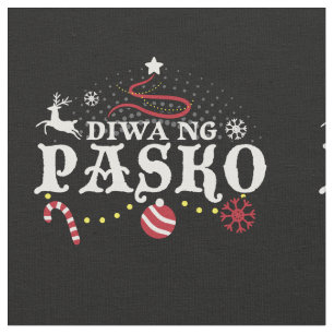 Filipino Christmas Spirit - Diwa ng Pasko Tagalog Fabric