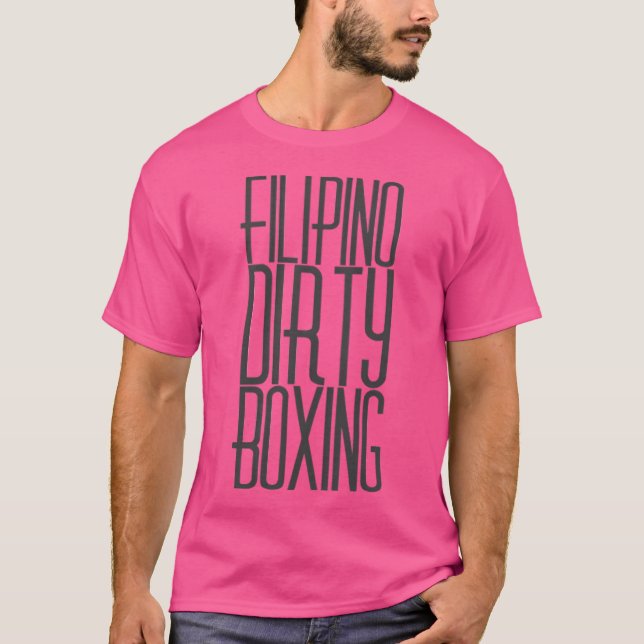 Filipino Dirty Boxing Large T-Shirt (Front)