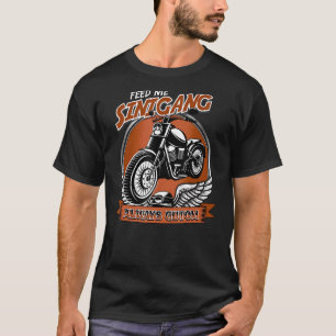 Filipino Feed Me Sinigang Always Gutom Motorbike T-Shirt