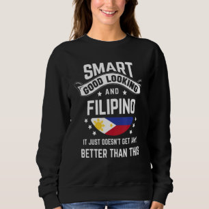 Filipino Flag Native Pride  Philippines Filipino R Sweatshirt