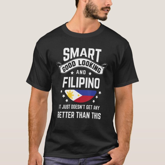 Filipino Flag Native Pride  Philippines Filipino R T-Shirt (Front)