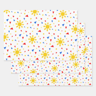 Filipino Flag Wrapping Paper Sheet