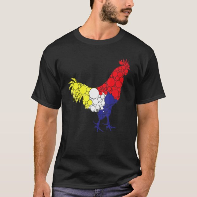 Filipino Gamecock Cockfighting Philippines Rooster T-Shirt (Front)
