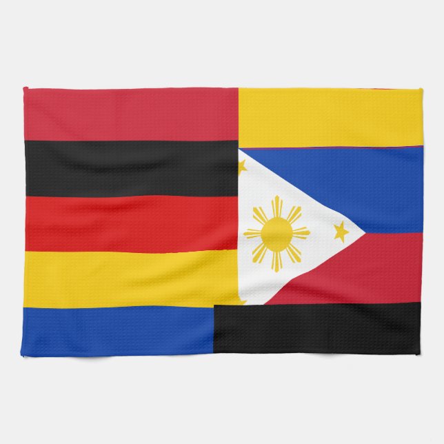 FILIPINO-GERMAN TEA TOWEL (Horizontal)