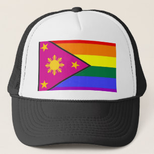 Filipino GLBT Pride Flag Trucker Hat