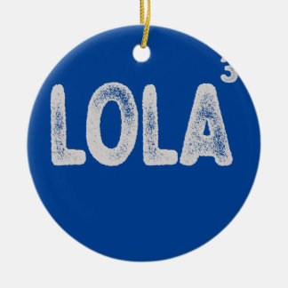 Filipino Grandma Of Three Funny Lola Womens  Ceramic Tree Decoration