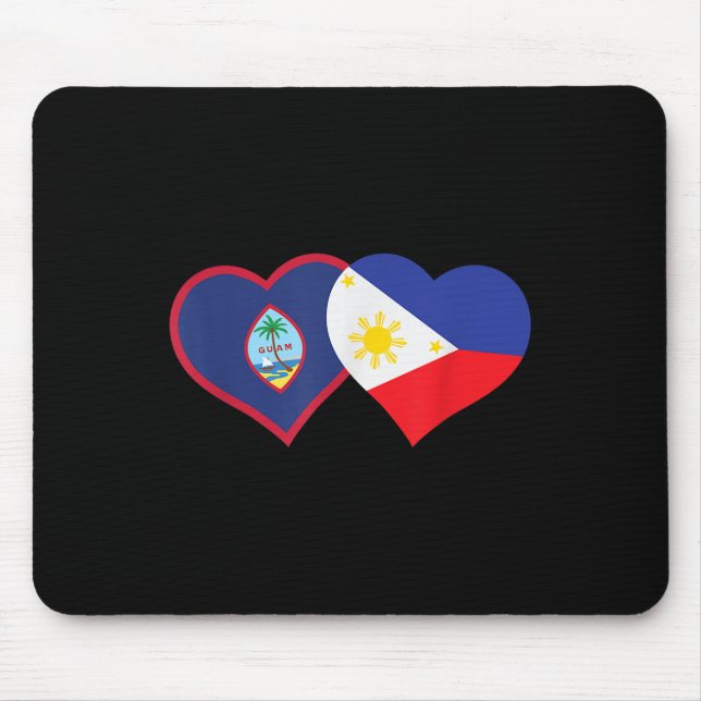 Filipino Guam Heart Pinoy Chamorro Philippines Gua Mouse Pad (Front)