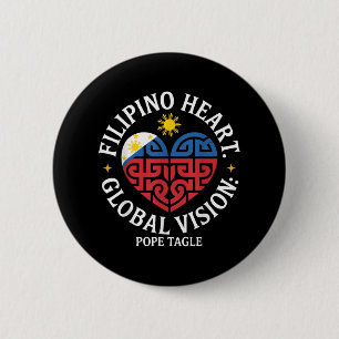 Filipino Heart Global Vision Pope Tagle 6 Cm Round Badge