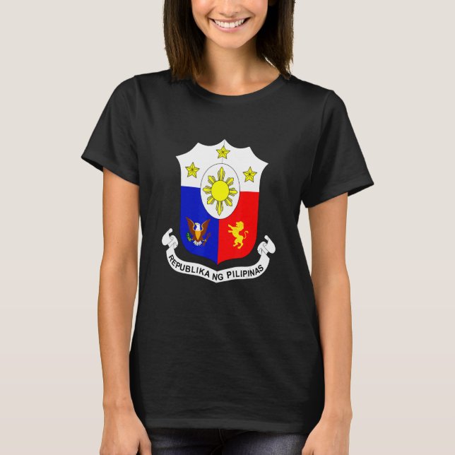 Filipino Independence Day Pinoy Seal Philippine Fl T-Shirt (Front)