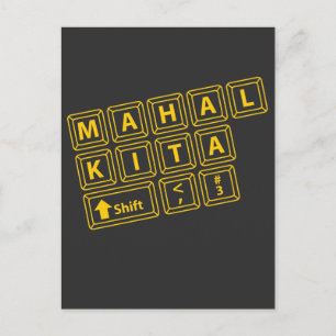 Filipino Mahal Kita Philippines Valentines I love Postcard