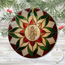 Filipino Parol Angel Christmas Ornament | Capiz-In