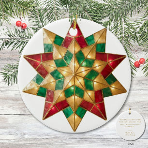 Filipino Parol Christmas Blessing Keepsake Ceramic Tree Decoration