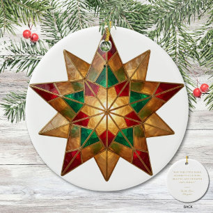 Filipino Parol Christmas Blessing Keepsake Ceramic Tree Decoration