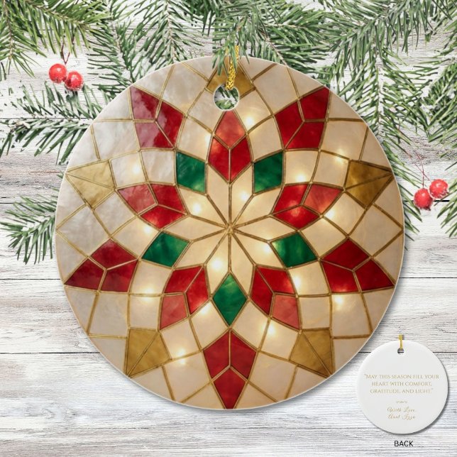 Filipino Parol Comfort Christmas Keepsake Ceramic Tree Decoration (Creator Uploaded)