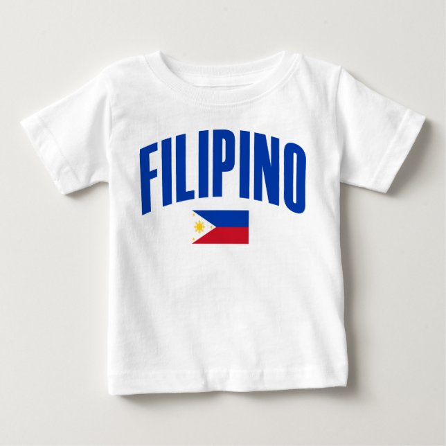 Filipino Philippine Flag Baby T-Shirt (Front)