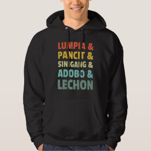 Filipino Philippine Food Lumpia Pancit Sinigang Ad Hoodie