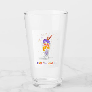Filipino / Philippine Halo Halo Watercolor Print Glass