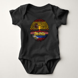 Filipino Philippines Spain Spanish Tree Roots Flag Baby Bodysuit