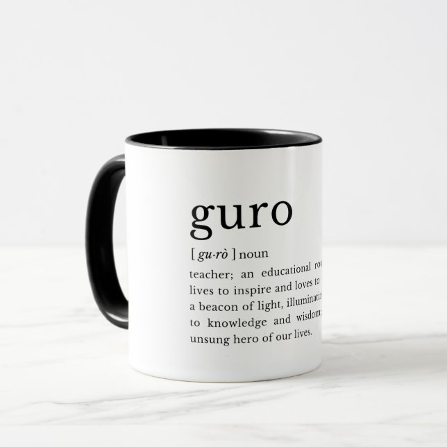 Filipino Teacher Appreciation Gift Mug (Front Left)