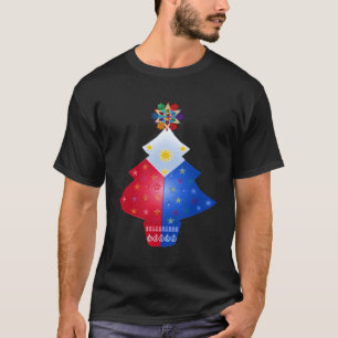 Filipino Tree With Parol And Ornaments For Christm T-Shirt