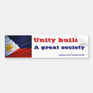 filipino unity bumper sticker