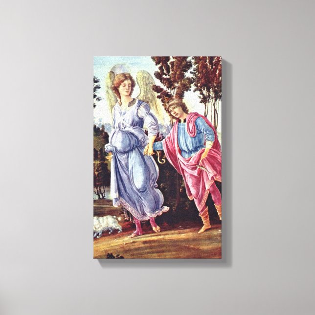 Filippino Lippi - Tobias and the Angel Canvas Print (Front)