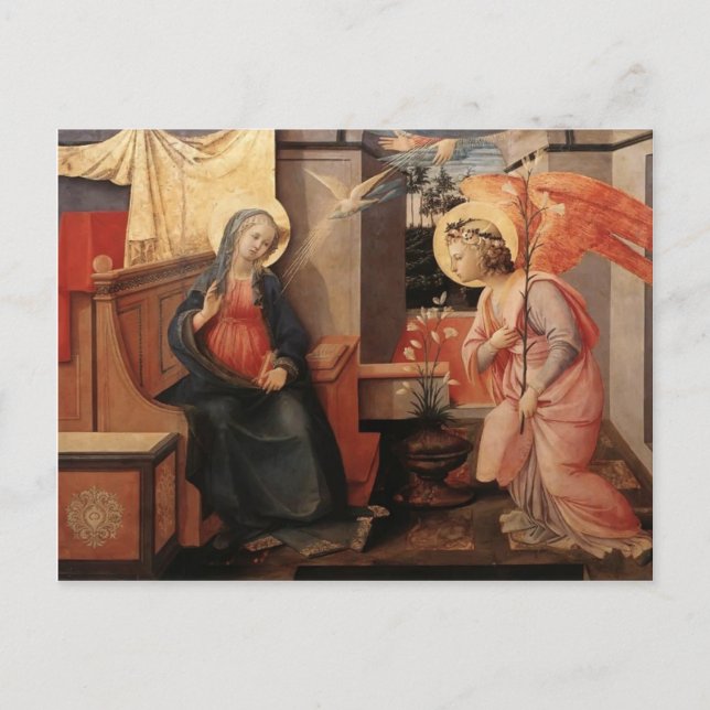 Filippo Lippi- Annunciation Postcard (Front)