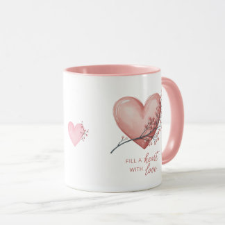 Fill a heart with love mug