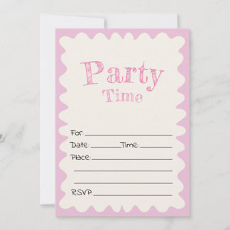 Fill In The Blank Birthday Invitation