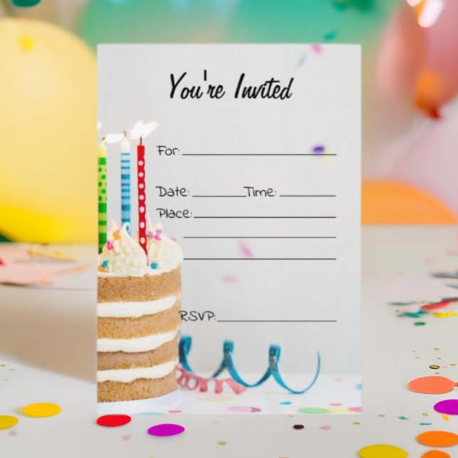 Fill in The Blank Birthday Invitation (Creator Uploaded)