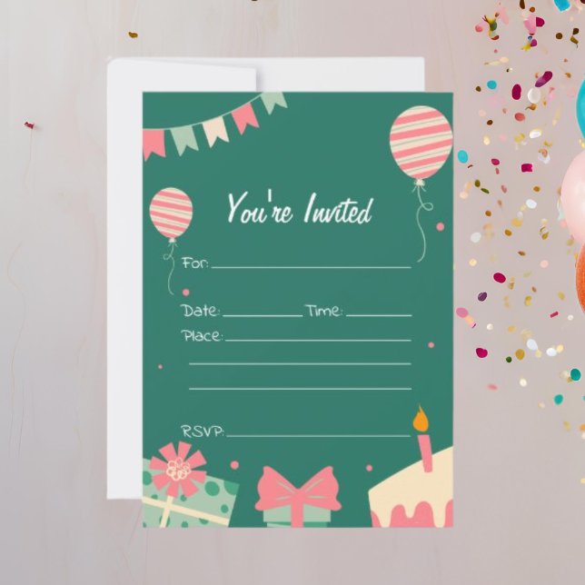 Fill in The Blank Birthday Invitation (Creator Uploaded)