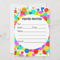 Fill in The Blank Birthday Invitation