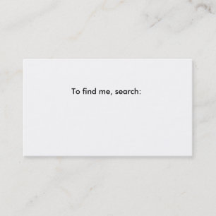 Fill in the blank business card. business card