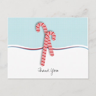 Fill in the Blank Christmas Thank You Postcard